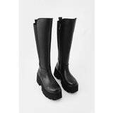 Marjin Women's Thick Welt Sole Daily Boots Ferlas Black | Shoptok.si