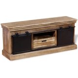 TV Ormarić s 2 Klizna Vrata Masivno Mango Drvo 110x30x45 cm | Eponuda.com