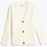 Koton Girls' Ecru Cardigan Cene