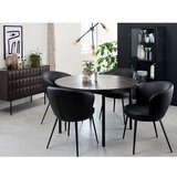 Unique Furniture Črna kovinska vitrina 58x160 cm Carmel – | Shoptok.si