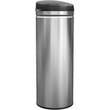 HOMCOM senzorski koš za smeti nerjaveče jeklo, plastika 30,5D x 30,5Š x 85V cm srebrno, (5000241877) | Shoptok.si