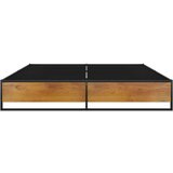  Za krevet crni metalni 200 x 200 cm | shoptok.hr