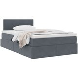  Krevet s od storage s madracem Tamno siva 120 x 200 cm Baršun | shoptok.hr