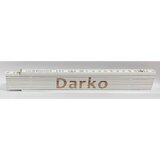 HEKA Zložljiv meter Heka (napis: Darko, bele barve, 2 m) | Shoptok.si