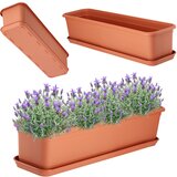 KADAX Balkonsko korito 60 cm Cvetlični lonec Stojalo za cvetlične lončke Stojalo za balkonske rože, (5000353387) | Shoptok.si