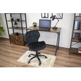 Modern Home uredska stolica sa širokim naslonom, crni baršun | shoptok.hr