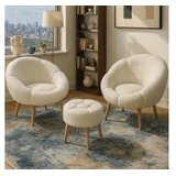 Atelier Del Sofa fotelje i tabure lida wellsoft white Cene