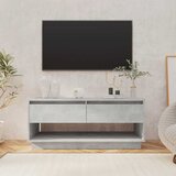TV ormarić boja betona 102 x 41 x 44 cm od konstruiranog drva | shoptok.hr