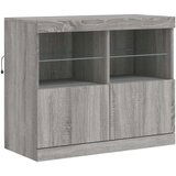  Komoda s LED svjetlima boja sivog hrasta 283x37x67 cm | shoptok.hr