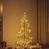  Božićno drvo u obliku čunja s stalakom Crna 150 cm Čelik | shoptok.hr