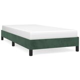 The Living Store Posteljni okvir temno zelen 80x200 cm žamet - Posteljni Okvir, (21493499) | Shoptok.si