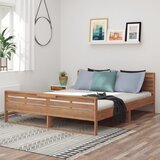 vidaXL Posteljni okvir iz trdne tikovine 160x200 cm | Shoptok.si