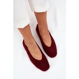 Boto Women's Ballerinas With Sheepskin Bordeaux Zimira | shoptok.hr