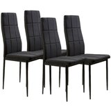 Modern Home trpezarijske stolice set 4 kom tami black cene