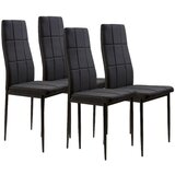 Modern Home trpezarijske stolice set 4 kom tami black Cene