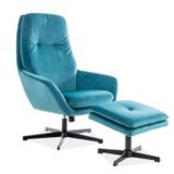  Fotelja FORD - Baršunasta tkanina - tirkizna | shoptok.hr