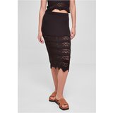 UC Ladies Women's 3/4 crochet knitted skirt black | Shoptok.si