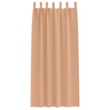 vidaXL Zavjese sa zavjesama 2 pcs Svjetlosmeđa 245 x 140 cm Poliester | shoptok.hr