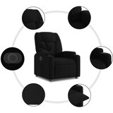  Električni naslanjač s funkcijo vstajanja črn | Shoptok.si