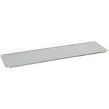 eurokraft pro Vrhunska plošča z luknjami, DxŠ 1515 x 410 mm, bela aluminijasta RAL 9006 | Shoptok.si
