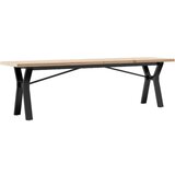  Stolić za kavu Y-oblika 160x40x45 5 cm od borovine i željeza | shoptok.hr