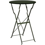 vidaXL Zložljiva Bistro Miza Temno Zelena Ø50x71 cm Opravljena Jekla | Shoptok.si