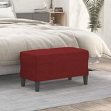  Klupa Crvena boja vina 70 x 35 x 41 cm od tkanine Cijene