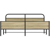  Metalni okvir kreveta bez madraca boja hrasta sonome 193x203 cm | shoptok.hr