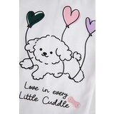 Coccodrillo Majica za dojenčka bela barva, HAPPY PUPPY GIRL NEWBORN | Shoptok.si