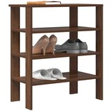 vidaXL Regal za čevlje rjav hrast 61x32x70 cm inženirski les Cene