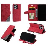 Chameleon Preklopna torbica (WLGO-Lines) za Apple iPhone 14 Pro, rdeča | Shoptok.si