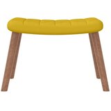  Stolica za ljuljanje s osloncem za noge boja senfa baršunasta | shoptok.hr