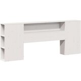 vidaXL Vzglavje s predelki bela 180 cm trdna borovina | Shoptok.si