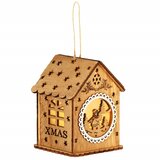 springos Božićna Dekoracija - Drvena Kućica (6 x 9 cm) | shoptok.hr
