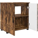 vidaXL Kopalniška omarica s polico Dimljeni hrast 61 x 35 x 64 cm | Shoptok.si