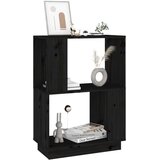 Ormarić za knjige / sobna pregrada crni 51x25x70 cm od borovine | shoptok.hr