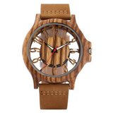 Smania muški retro sat Woodster - Smeđi | shoptok.hr