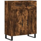  Visoka komoda dimljeni hrast 69 5x34x180 cm konstruiranog drva | shoptok.hr