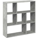 vidaXL Sobna pregrada / regal za knjige sivi 102x29x103,5 cm drveni | shoptok.hr