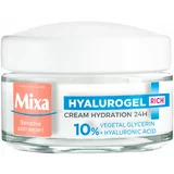 Mixa Hyalurogel Rich njega za intenzivnu hidrataciju osjetljive i suhe kože 50 ml