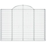  Lučne gabionske košare 10kom 200x30x140/160cm pocinčano željezo | shoptok.hr