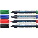 Schneider Flomaster , marker za bijelu ploču, Maxx 290, 1-3 mm, set od 4 boje, PVC etui | shoptok.hr
