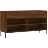  Klupa za cipele smeđa boja hrasta 102x35x55cm konstruirano drvo | shoptok.hr