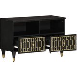  TV ormarić 70 x 33 x 46 cm od masivnog drva manga Crna | Shoptok.si