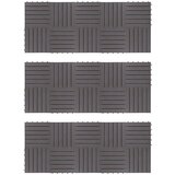  Pločice za decking 30 pcs Siva 30 x 30 cm Acacijsko drvo | shoptok.hr