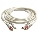 G&bl audio kabel (10m, 2x rca na 2x rca muški, pozlaćeni, bijeli) Cijene