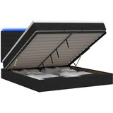  od pjene s madracem i LED-om Crna 140 x 200 cm Tkanina | shoptok.hr