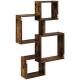 Police u obliku zida Zidna montaža Smeđa 64 x 13,5 x 91,5 cm | Shoptok.si