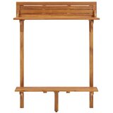 vidaXL Balkonski barski stol 90x37x122,5 cm masivno bagremovo drvo | shoptok.hr