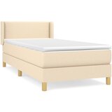 Maison Chic Box spring postelja - Vzmetna postelja z vzmetnico krem 90x190 cm blago SL7613, (21884876) Cene